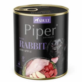 Консервирана храна за кучета Piper® Adult 800г със заешко и ябълки